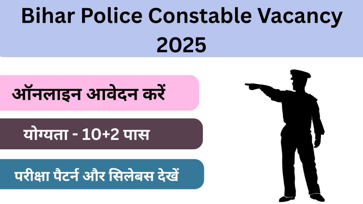 Bihar Police Constable Vacancy 2025