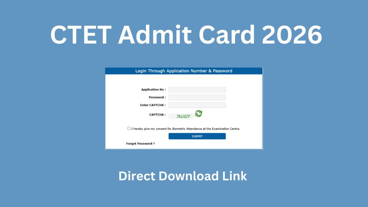 CTET Admit Card 2026
