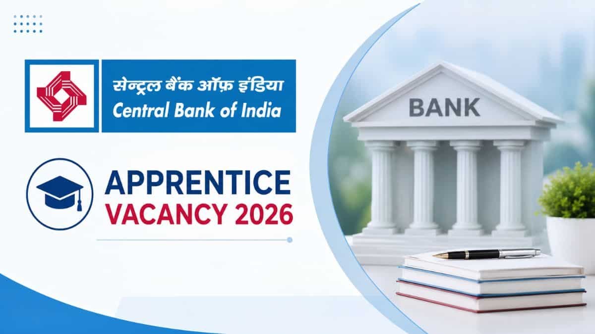 Central Bank of India Apprentice Vacancy 2026