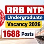 RRB NTPC Undergraduate Vacancy 2026